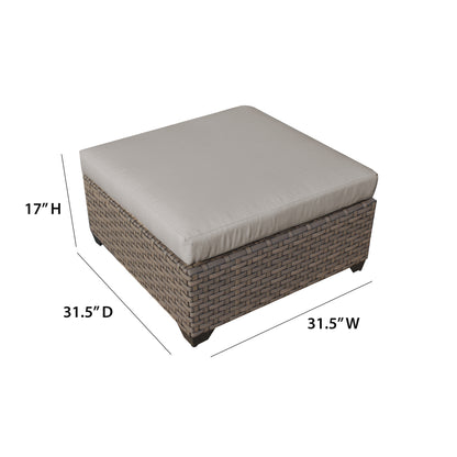 Monterey 9-Piece Wicker Outdoor Furniture Set with Storage Coffee Table