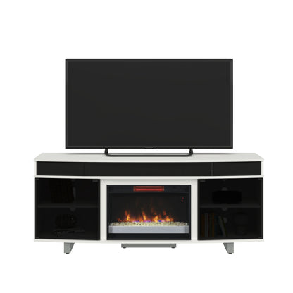 Enterprise TV Stand for TVs up to 80", Imperial Gray (Electric Fireplace sold separately)