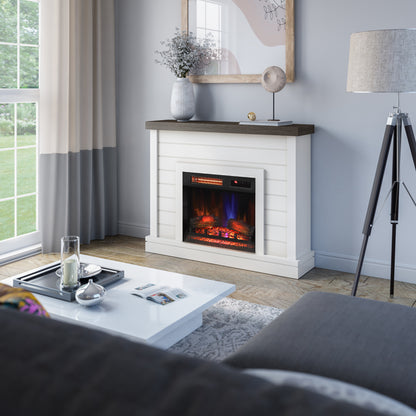duraflame® Shiplap Wall Mantel Electric Fireplace