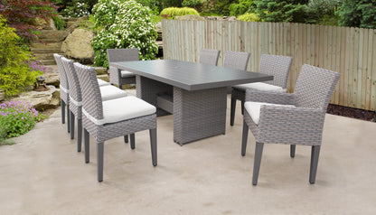Monterey 9-Piece Wicker Outdoor Dining Set