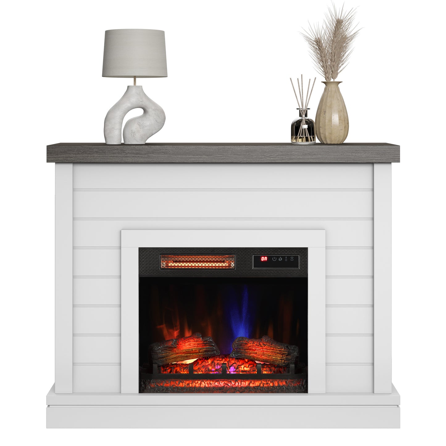 duraflame® Shiplap Wall Mantel Electric Fireplace