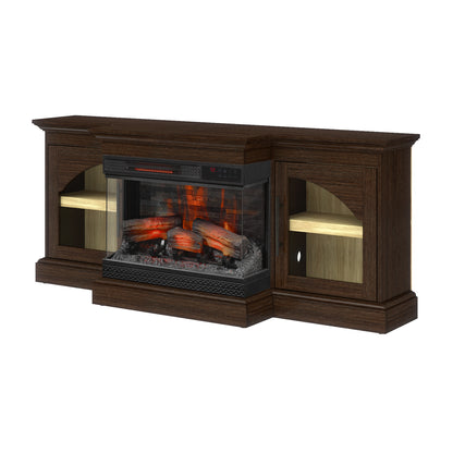 duraflame® 60" Smart Electric Fireplace TV Stand, Alexa Voice & App Control