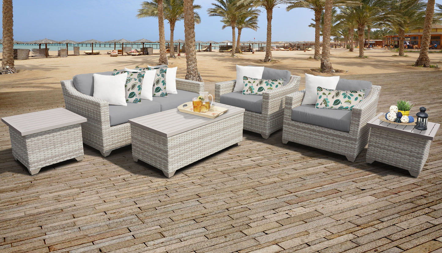 Fairmont 7-Piece Outdoor Wicker Patio Furniture Set