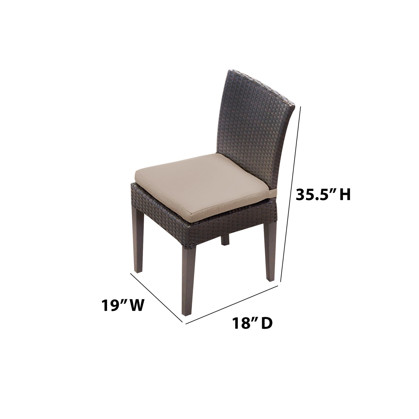 Belle 7 Piece Round Outdoor Patio Wicker Dining Set with Cushions