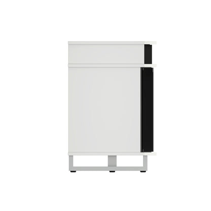 Enterprise TV Stand for TVs up to 80", Imperial Gray (Electric Fireplace sold separately)