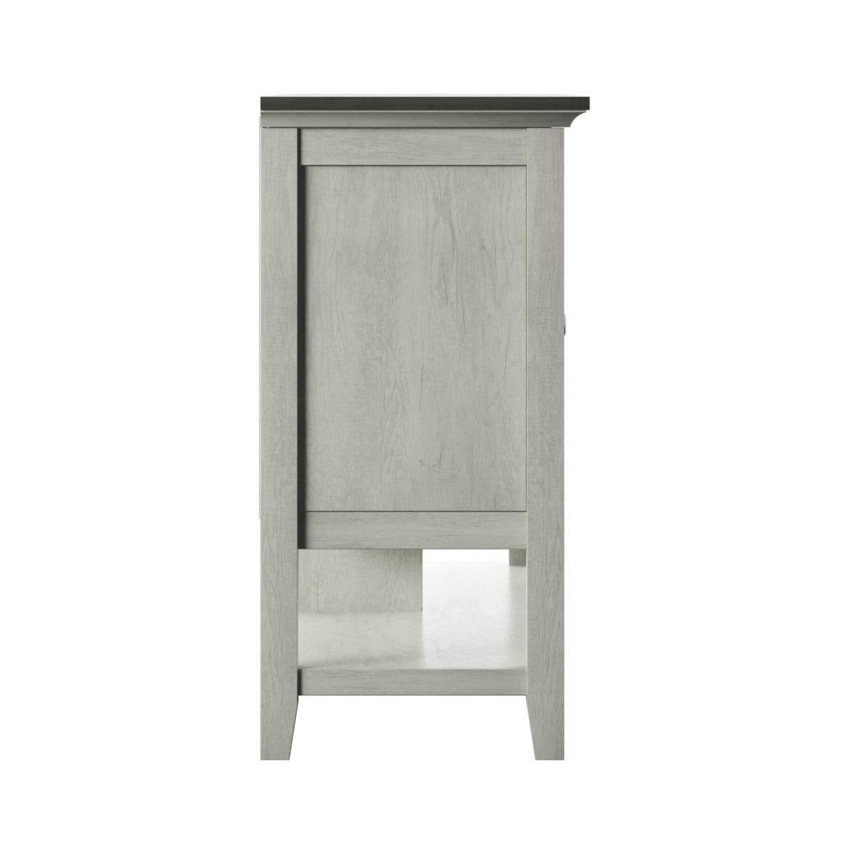 TV Stand for TVs up to 60" with Electric Fireplace and Window Pane Glass Doors
