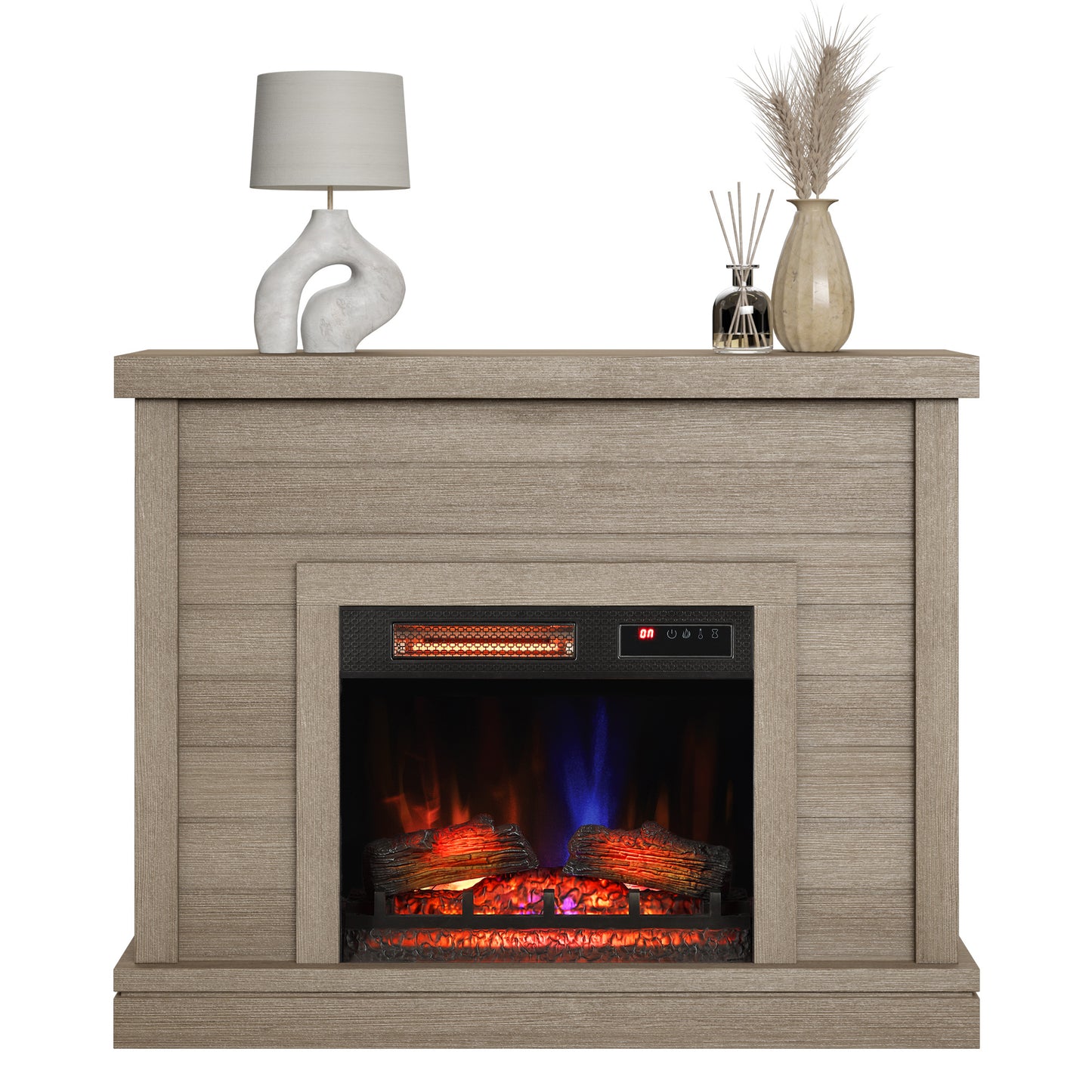 duraflame® Shiplap Wall Mantel Electric Fireplace