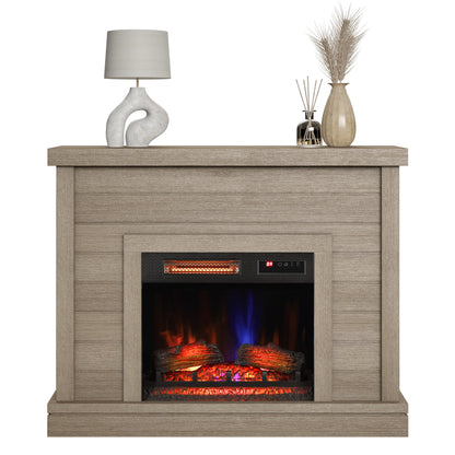 duraflame® Shiplap Wall Mantel Electric Fireplace