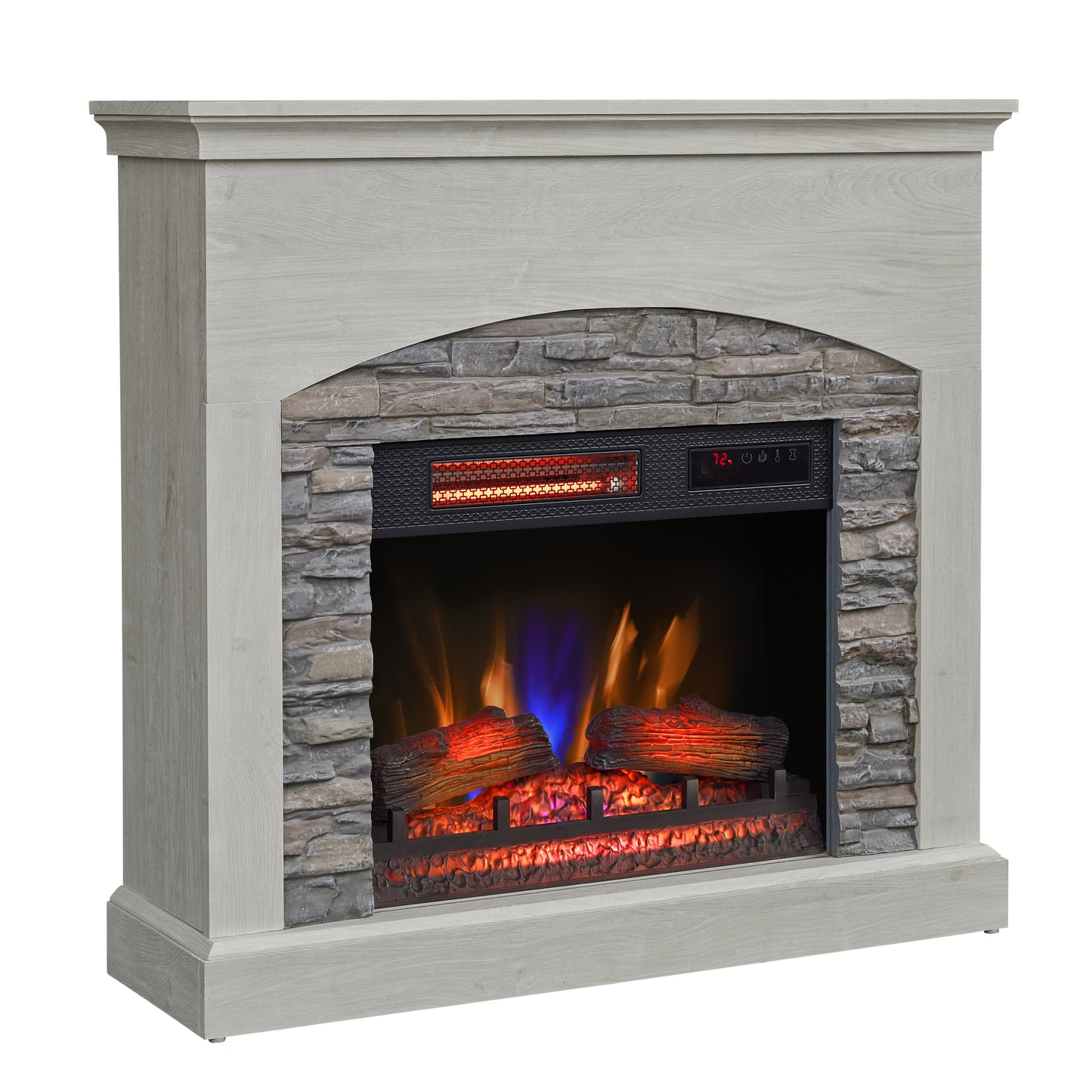 duraflame® Wall Mantel Electric Fireplace, Fairfax Oak