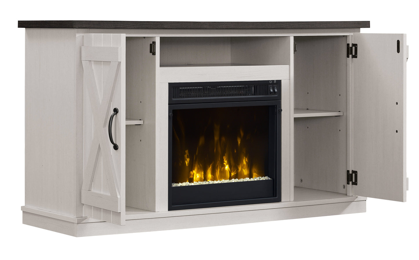 Cottonwood TV Stand for TVs up to 55" with Electric Fireplace