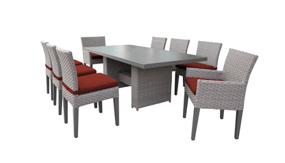 Monterey 9-Piece Wicker Outdoor Dining Set
