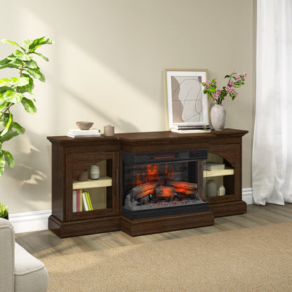 duraflame® 60" Smart Electric Fireplace TV Stand, Alexa Voice & App Control
