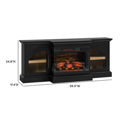 duraflame® 60" Smart Electric Fireplace TV Stand, Alexa Voice & App Control