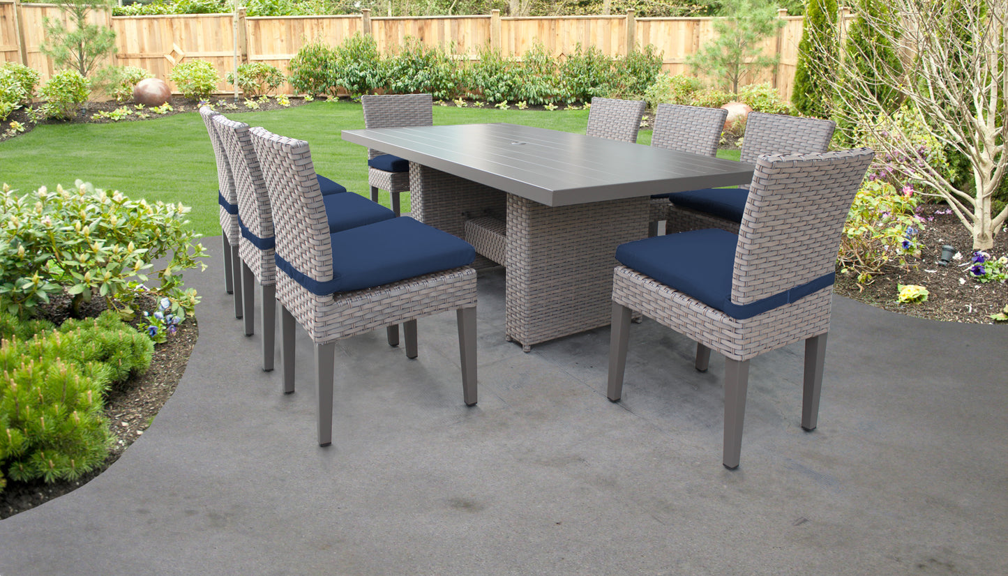 Florence 9-Piece Outdoor Dining Set with Cushions