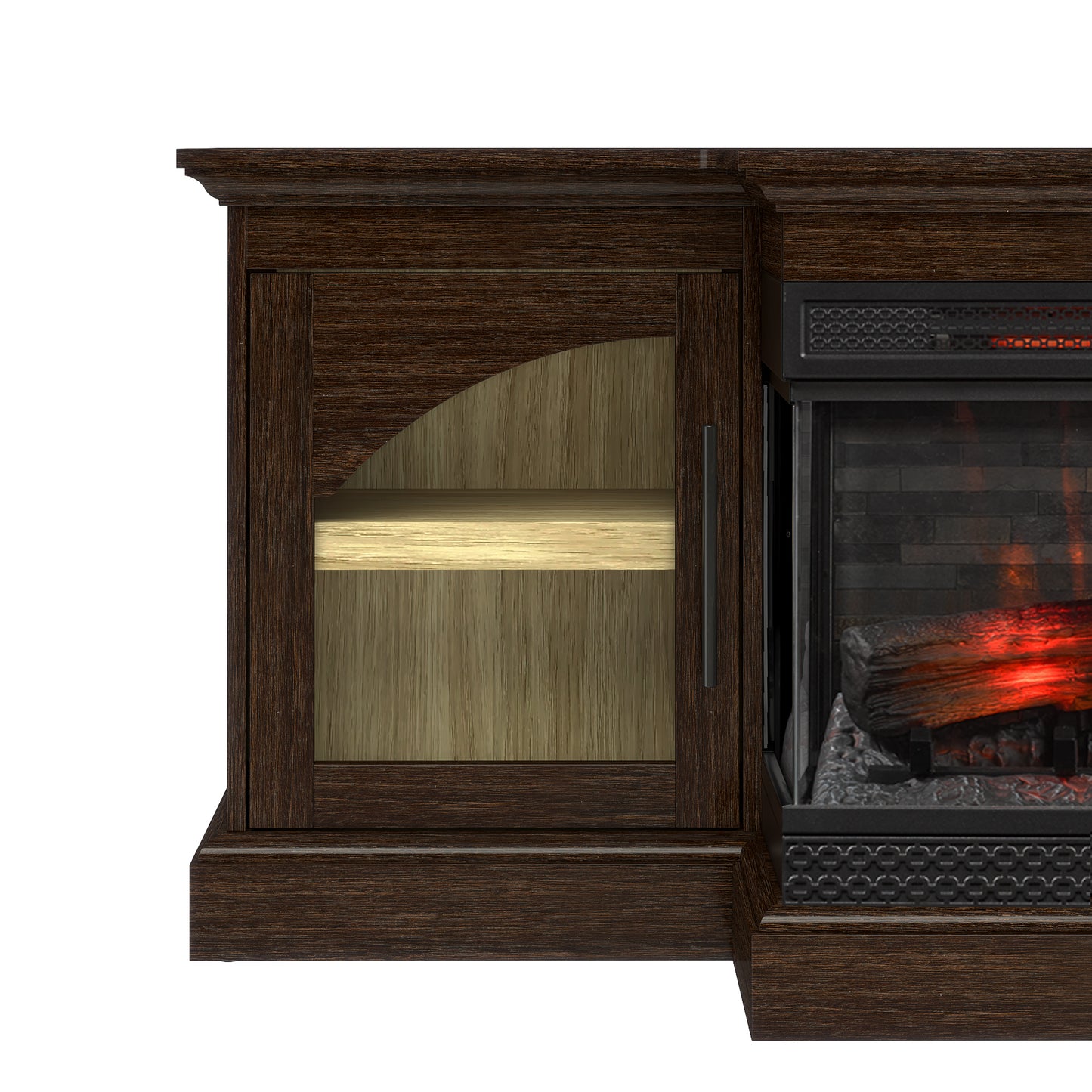 duraflame® 60" Smart Electric Fireplace TV Stand, Alexa Voice & App Control