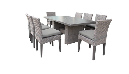 Florence 9-Piece Outdoor Dining Set with Cushions