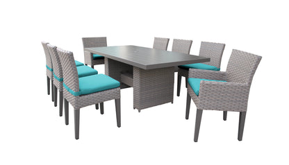 Monterey 9-Piece Wicker Outdoor Dining Set